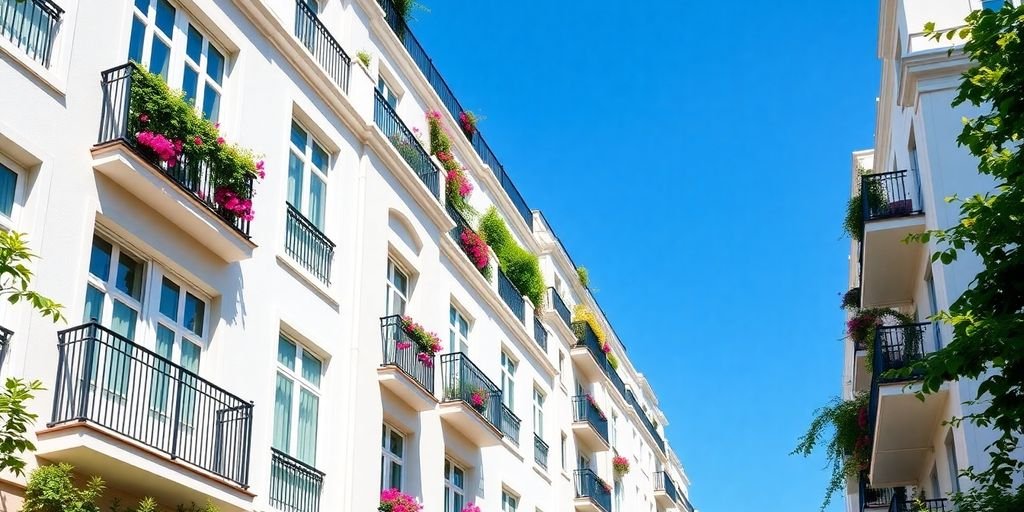 Luxury apartments with balconies in Santo António, Lisbon.